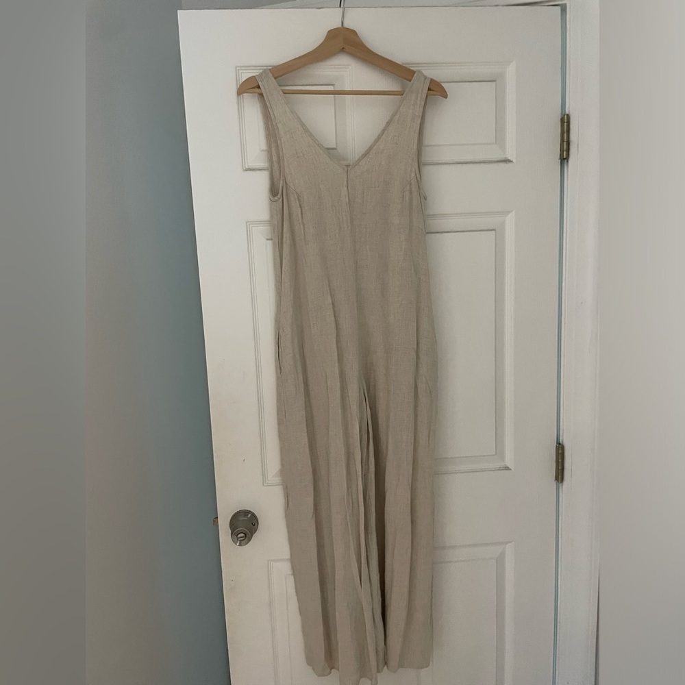 luca+grae beige jumpsuit